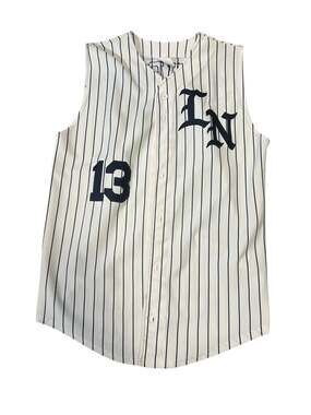 Custom Sleeveless Pinstripe Baseball Jersey Amdursky 13
